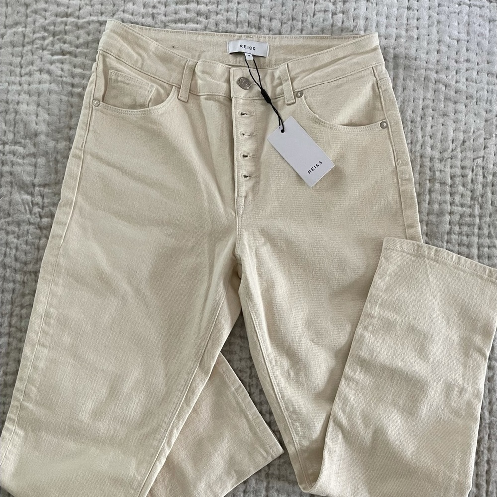 BRAND NEW Reiss mid rise crop jean